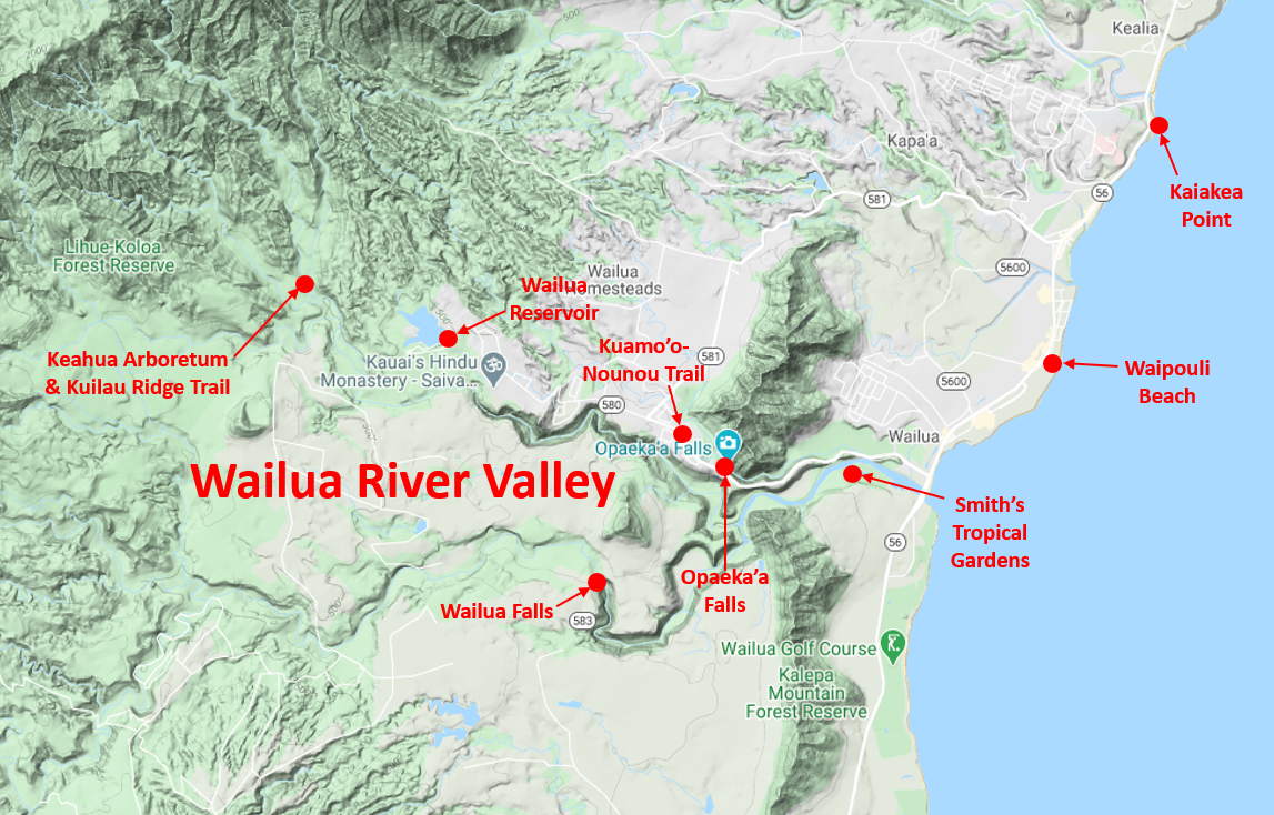 Wailua River Valley Kauai